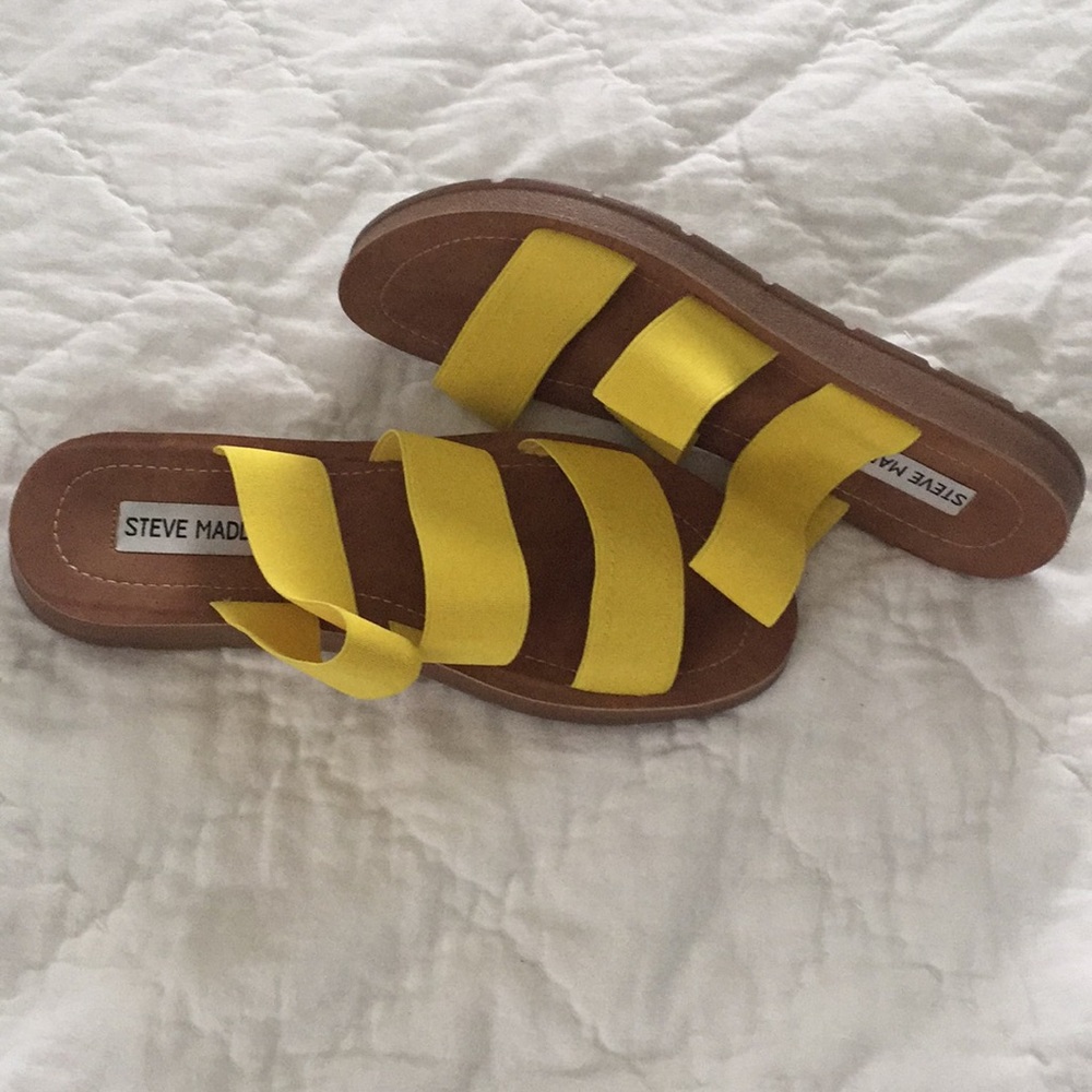 Yellow Steve Madden Sandals